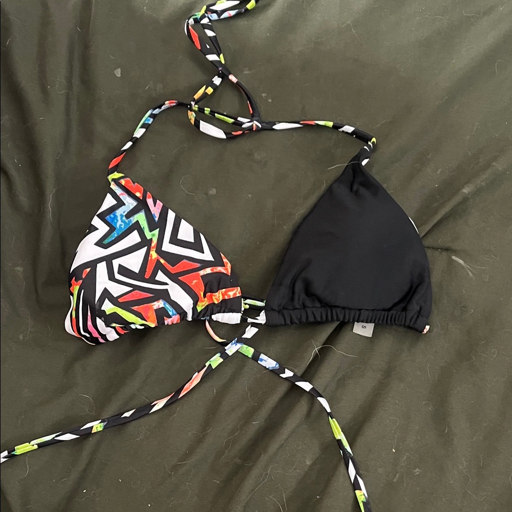 Colorful Geometric Bikini Top